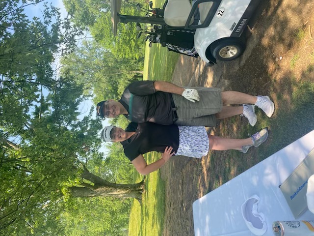 A couple of golfers on the course